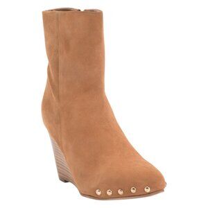 JOURNEE Suede Reeya Wedge Booties